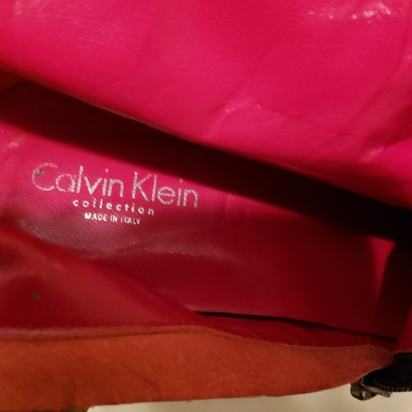 CALVIN KLEIN COLLECTION  GREY BOOTIE SZ 39/9.5
